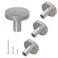 DonYoung 4 Pack Cabinet and Drawer Knobs Bifold Barn Door Handle Stylish Round Pulls for BiFolding Sliding Barn Door Kitchen Dressers Cupboard and Closets Brushed Satin Nickel