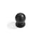Dosoye 5 Pack 1 Inch 25mm Diameter Round Matte Black Cabinet Solid knobsCabinet PullsKnobs for Cabinets and DrawersBall Cabinet KnobsCabinetry Hardware