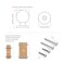 Dosoye 5 Pack 1 Inch 25mm Diameter Round Matte Black Cabinet Solid knobsCabinet PullsKnobs for Cabinets and DrawersBall Cabinet KnobsCabinetry Hardware