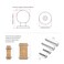 Dosoye 5 Pack 1 Inch 25mm Diameter Round Matte Black Cabinet Solid knobsCabinet PullsKnobs for Cabinets and DrawersBall Cabinet KnobsCabinetry Hardware