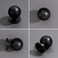 Dosoye 5 Pack 1 Inch 25mm Diameter Round Matte Black Cabinet Solid knobsCabinet PullsKnobs for Cabinets and DrawersBall Cabinet KnobsCabinetry Hardware