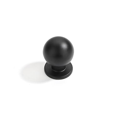 Dosoye 5 Pack 1 Inch 25mm Diameter Round Matte Black Cabinet Solid knobsCabinet PullsKnobs for Cabinets and DrawersBall Cabinet KnobsCabinetry Hardware