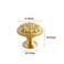 DTSFHTDAL 4PCS Vintage Brass Cabinet Knobs Gold Dresser Drawer Knobs Kitchen Cupboard Bathroom Cabinet Round Handles Pulls for Home Cabinet Hardware Knobs