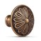 DWYL &amp; DWYL LWYD Antique Brass Cabinet Knobs 4 Pack Solid DieCast Zinc Alloy 14Dia Vintage Brass Round Cabinet Handles for Kitchen Cabinets and Drawers Dresser Knobs Drawer Pulls Vintage