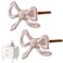 EHERDM 2PCS Pink Bow Knobs for Furniture Doors Creative BowknotShaped Metal Handles for Cabinets Wardrobes Cupboards Dressing Tables Elegant Home Decor