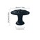 Eledabra 4 Pack of Matte Black Kitchen Cabinet Knobs Pulls Matte Round Farmhouse Dresser Handles Drawer Knobs for Modern Home Furniture Door Victorian Floral Pattern
