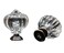 Eokoaiee Set of 10 Acrylic Pumpkin Knobs Handles Pulls for Cabinets Cupboard Dresser Drawers Kitchen Furniture or Kids Room Silver Base