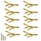 ESreake 10pcs Branch Knobs Vintage Tree Twig Branch Cabinet Knobs Pull HandlesZinc Alloy Drawer Single Hole Handle for Farmhouse Cabin Mountain House Kitchen Cupboard Single Hole 10 Pack Gold