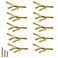ESreake 10pcs Branch Knobs Vintage Tree Twig Branch Cabinet Knobs Pull HandlesZinc Alloy Drawer Single Hole Handle for Farmhouse Cabin Mountain House Kitchen Cupboard Single Hole 10 Pack Gold