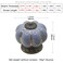 ESreake Yusheng 5 Pack Vintage Ceramic Pumpkin Cabinet Knobs Kitchen Cabinet Drawers Dresser Cupboard Pull Handles Door Pulls with 3 Kinds of Screws 5 Pack Lake Blue