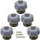 ESreake Yusheng 5 Pack Vintage Ceramic Pumpkin Cabinet Knobs Kitchen Cabinet Drawers Dresser Cupboard Pull Handles Door Pulls with 3 Kinds of Screws 5 Pack Lake Blue