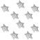 FarBoat 10pcs Crystal Clear Plastic Knobs Acrylic Drawer Handles Cabinet Pulls 14Inch Star
