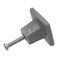 FarBoat 6pcs 11Inch Cabinet Furniture Knobs Square Ceramic Drawer Knobs Wave Pattern Cabinet Pulls Handles for Cupboard Dresser Closet Furniture Hardware Gray