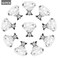 FENSING 10 Pcs 30MM Kitchen Cabinet Knobs and Drawer Pulls Silver Glass Crystal Knobs for Dresser Drawers Glass Dresser HandlesSilver