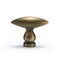 FLIRABBIT 2 Pack Antique Brass Drawer Knobs Solid Brass Olive Design Handles for Dresser Cabinet Kitchen Bathroom Hardware 2 Antique Brass