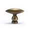 FLIRABBIT 2 Pack Antique Brass Drawer Knobs Solid Brass Olive Design Handles for Dresser Cabinet Kitchen Bathroom Hardware 2 Antique Brass