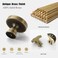 FLIRABBIT BlackGold Brass Cabinet Knobs Antique Brass Modern Carved Gold Handle Round Drawer Flower Pull Cupboard Kitchen Bathroom Closet Hardware B Type 2