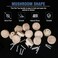 FoDau770 15pcs Unfinished Wood Knobs Flat Top Round Cabinet Knobs Vintage Drawer Pulls Natural Wooden Cabinet Hardware for Furniture Drawer Dresser Wardrobe Cupboard 112 Diameter