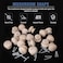 FoDau770 15pcs Unfinished Wood Knobs Mushroom Shape Cabinet Knobs Vintage Drawer Pulls Natural Wooden Cabinet Hardware for Furniture Drawer Dresser Wardrobe Cupboard 112 Diameter