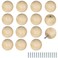 FoDau770 30pcs Unfinished Wood Knobs Round Ball Cabinet Knobs Vintage Drawer Pulls Natural Wooden Cabinet Hardware for Furniture Drawer Dresser Wardrobe Cupboard 112 Diameter