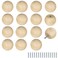 FoDau770 30pcs Unfinished Wood Knobs Round Ball Cabinet Knobs Vintage Drawer Pulls Natural Wooden Cabinet Hardware for Furniture Drawer Dresser Wardrobe Cupboard 112 Diameter