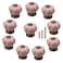 GDQLCNXB 10 Pack Vintage Ceramic Pumpkin Cabinet Knobs Kitchen Cabinet Drawers Dresser Cupboard Pull Handles Door Pulls with 3 Kinds of ScrewsPink