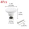 Geesatis 4 Pcs Ceramic Cabinet Kitchen Knobs Handles Vintage Round Single Hole Knobs for Drawer Cupboard Closet with Mounting Screws White
