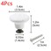 Geesatis 4 Pcs Ceramic Cabinet Kitchen Knobs Handles Vintage Round Single Hole Knobs for Drawer Cupboard Closet with Mounting Screws White