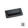 Geesatis 8 Pcs Black Sliding Closet Door Handles29in Length Cabinet Flush Recessed Handle PullsRectangular Pull Handle Locker with Mounting Screws