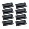 Geesatis 8 Pcs Black Sliding Closet Door Handles29in Length Cabinet Flush Recessed Handle PullsRectangular Pull Handle Locker with Mounting Screws