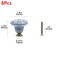 Geesatis 8 Pcs Round Ceramic Drawer Knobs Cabinet Furniture Handle Vintage Flower Pattern Knobs with Mounting ScrewsBlue