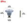 Geesatis 8 Pcs Round Ceramic Drawer Knobs Cabinet Furniture Handle Vintage Flower Pattern Knobs with Mounting ScrewsBlue