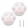 FIRST LOVE Generic Cabinet KnobDrawer PullCeramic HandlesCupboard KnobDrawer Pull Cat Paw Ceramic Colorfull Children Handles Cabinet Knob 2PCSWhite