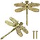 Brosay Gold Dragonfly Drawer Knobs Creative Kitchen Cabinet Knobs Dresser Knobs Furniture Cupboard Drawer Pulls Handles for Wardrobe Door Pulls Bright Gold Dragonfly