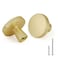 Goldenwarm 20pcs Gold Cabinet Knobs for Dresser Drawers Kitchen Hardware Handles Brushed Brass Modern Round KnobZinc Alloy