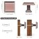 GRANTENOV 6 Pack 114 inch Antique Copper Kitchen Cabinet Knobs Dresser Drawer Knobs Solid Zinc Alloy Square Vintage Copper Single Hole Cabinet Pull Handle Hardware for Cupboard Drawer Dresser