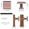 GRANTENOV 6 Pack 114 inch Antique Copper Kitchen Cabinet Knobs Dresser Drawer Knobs Solid Zinc Alloy Square Vintage Copper Single Hole Cabinet Pull Handle Hardware for Cupboard Drawer Dresser