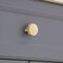 Guank 2 Pack Pinion Solid Brass KnobsBrushed Handles Brass Cabinet Solid Round Dresser Drawer Knobs and Pulls Simple Decorative Kitchen Cabinet Door Handles1x1