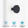 HANIHUA 10 Pack Black Matte Aluminum Cabinet Knobs Modern Round Single Hole Knobs for Cabinets and Drawers
