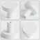 HANIHUA 5 Pack White Kitchen Cabinet Knobs Solid Dresser Knobs Drawer Knobs for Cabinets Single Hole White Knob for Cabinets and Drawers Hardware Round