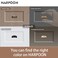 HARPOON 10 Pack Bin Cup Drawer Handles 25 InchKitchen Cabinet Pulls Antique Copper