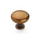HARPOON 10 Pack Cabinet Knobs Vintage Round Knob Kitchen Bar Cabinet Hardware 12 inch Single Hole Antique Brass