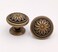 Headsitg 2 PackRetro Brass Kitchen Cabinet knobs Vintage Antique Dresser Drawer Knobs Antique Bronze Cabinet Hardware knobs FlowerShape