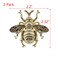 HEVSTIL 2Pack Gold Bee Shape Cabinet KnobNature Theme Single Hole Pulls for Cabinet Dresser Knobs Furniture Door