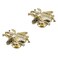 HEVSTIL 2Pack Gold Bee Shape Cabinet KnobNature Theme Single Hole Pulls for Cabinet Dresser Knobs Furniture Door