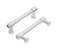 Hickory Hardware 1 Pack Solid Core Kitchen Cabinet Pulls Luxury Cabinet Handles Hardware for Doors Dresser Drawers 334 Inch 96mm Hole Center Chrome Piper Collection