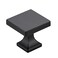 Home Expert 20 Pack Cabinet Knobs Black Kitchen Hardware for Cabinets Drawers Dresser Matte Square Pulls