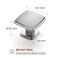 Home Expert 5 Pack Brushed Nickel Kitchen Cabinet Knobs Silver for Cabinets Drawers Dressers Closet Doors
