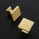 Home Expert 5 Pack Cabinet Knobs Brushed Gold Kitchen Cabinet Knobs Hardware for Dresser Drawers Kitchen Hardware Square Drawer Pulls
