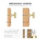 Home Expert 5 Pack Cabinet Knobs Brushed Gold Kitchen Cabinet Knobs Hardware for Dresser Drawers Kitchen Hardware Square Drawer Pulls